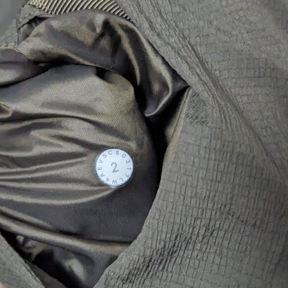 Lululemon Reversible Non Stop Bomber Jacket Dark Olive Green Size 2 - Picture 12 of 12